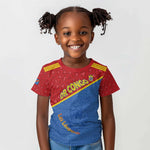 Custom DR Congo Football Kid T shirt Go Champions - African Pride