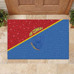 DR Congo Football Rubber Doormat Go Champions - African Pride
