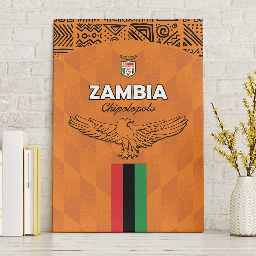 Zambia Football Canvas Wall Art Come On Chipolopolo - African Pride