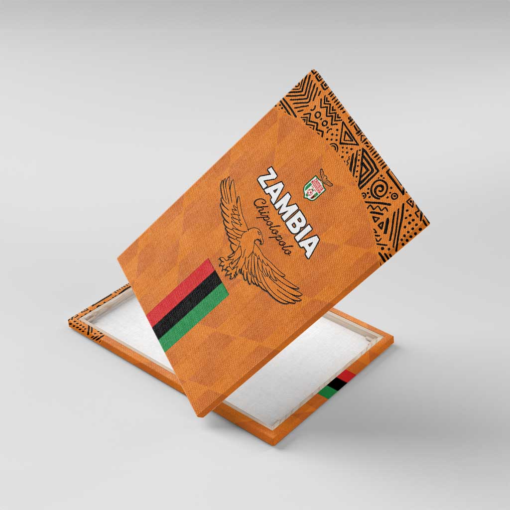 Zambia Football Canvas Wall Art Come On Chipolopolo - African Pride