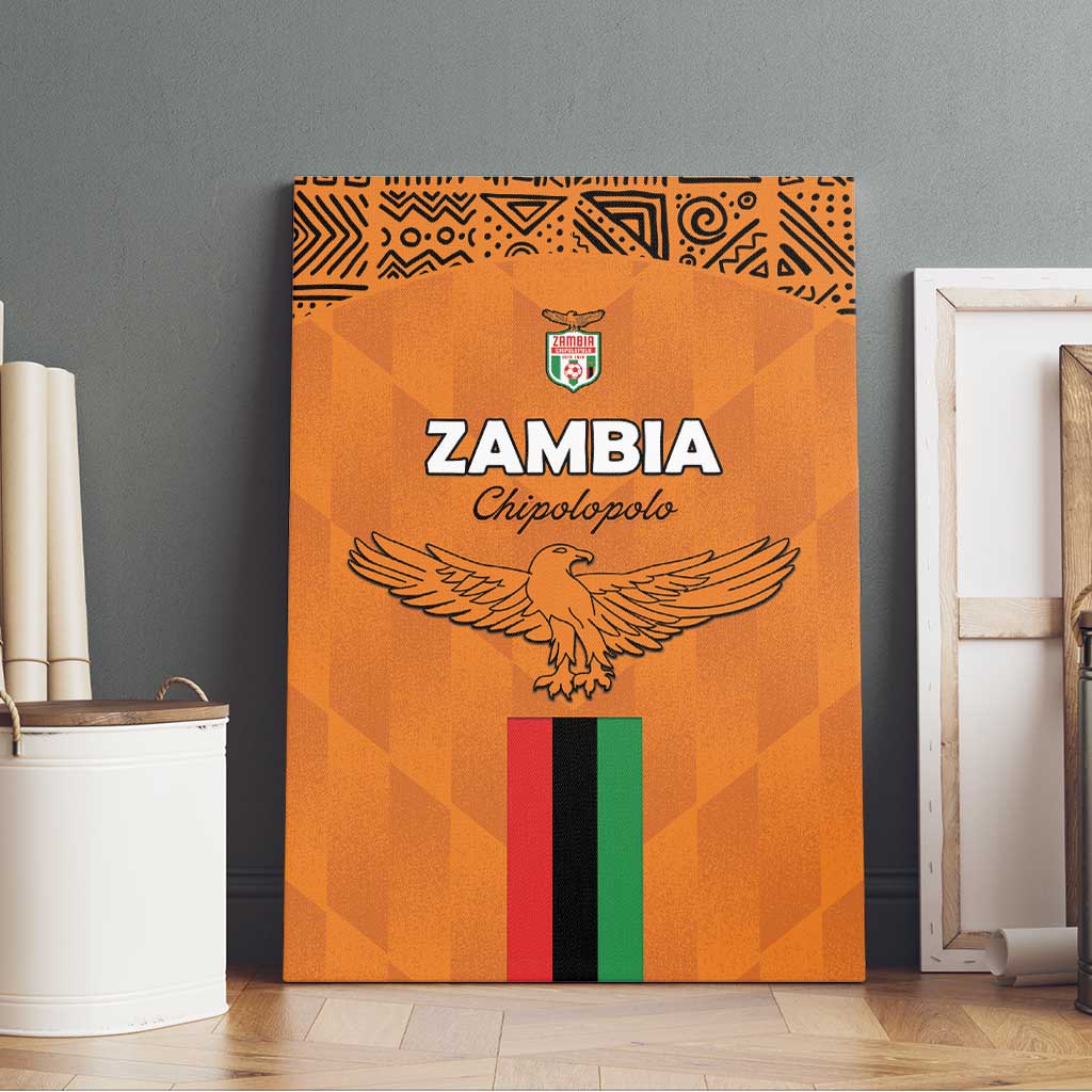 Zambia Football Canvas Wall Art Come On Chipolopolo - African Pride