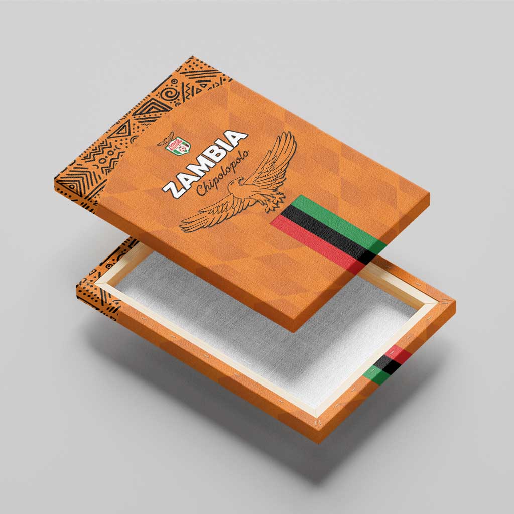 Zambia Football Canvas Wall Art Come On Chipolopolo - African Pride
