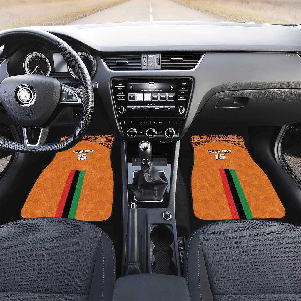 Custom Zambia Football Car Mats Come On Chipolopolo - African Pride