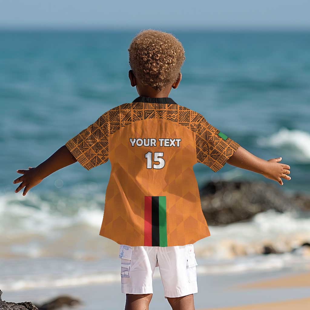 Custom Zambia Football Kid Hawaiian Shirt Come On Chipolopolo - African Pride