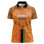 Custom Zambia Football Women Polo Shirt Come On Chipolopolo - African Pride