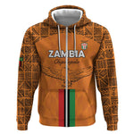 Custom Zambia Football Zip Hoodie Come On Chipolopolo - African Pride