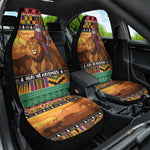 Afro Christmas in Kenya Safari Car Seat Cover Black Santa Riding Lion - African Pride