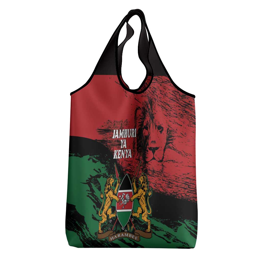 Jamhuri Ya Kenya Grocery Bag African Lion - Coat Of Arms
