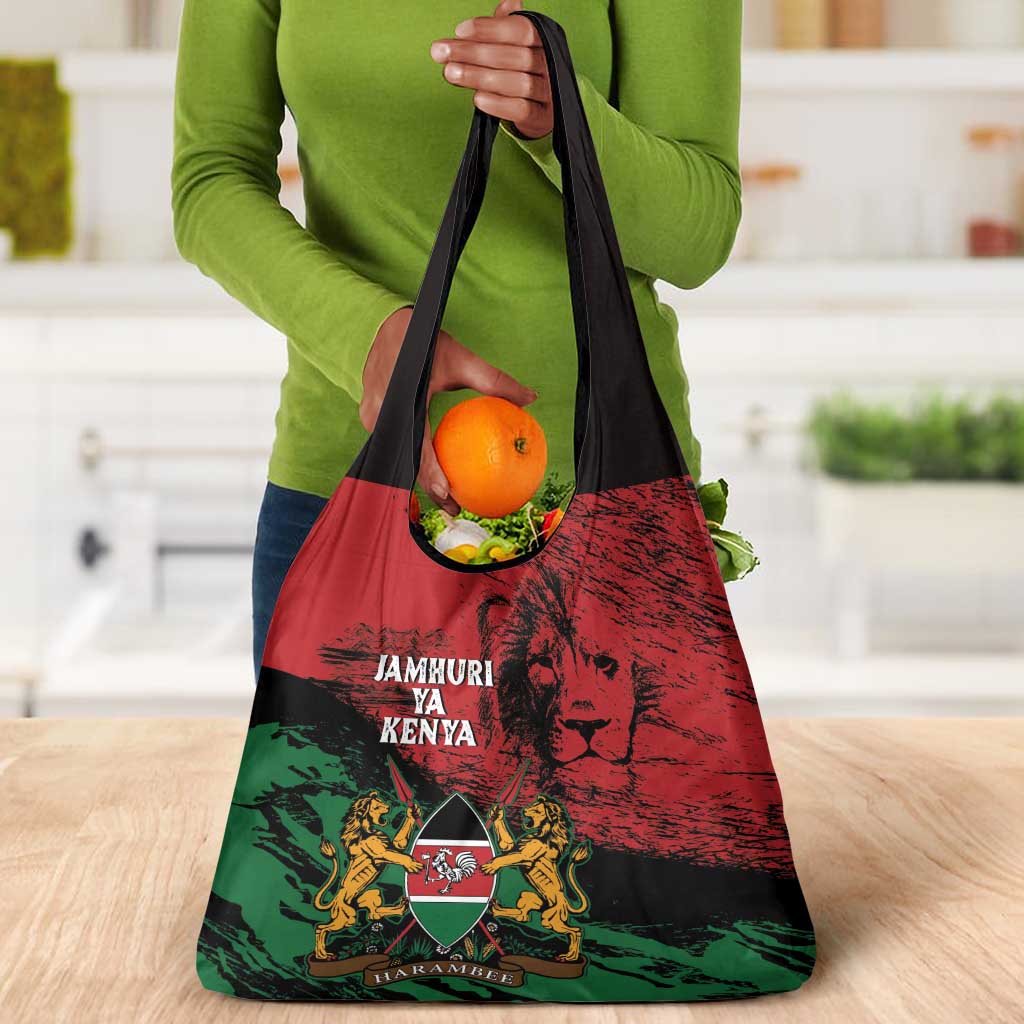 Jamhuri Ya Kenya Grocery Bag African Lion - Coat Of Arms