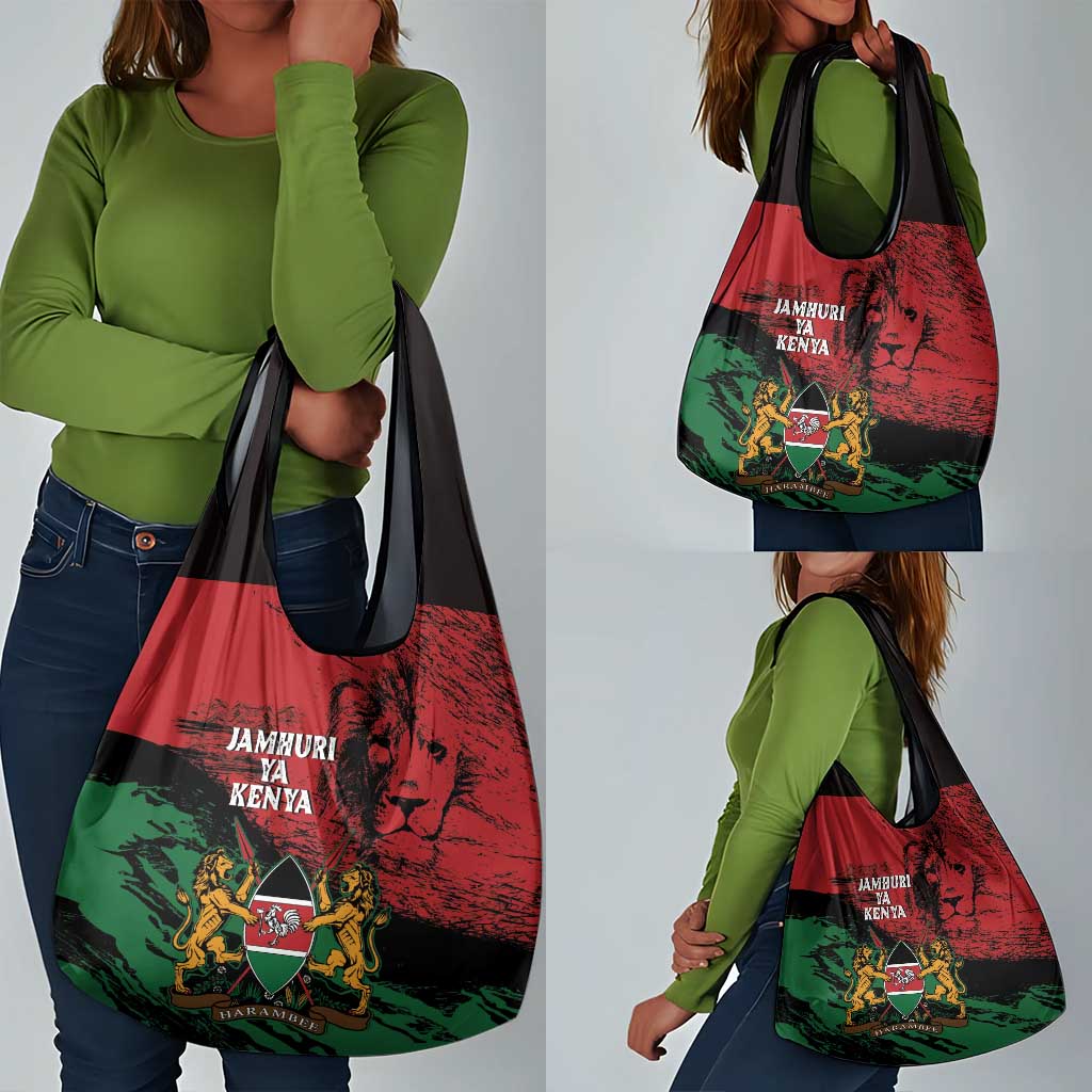 Jamhuri Ya Kenya Grocery Bag African Lion - Coat Of Arms