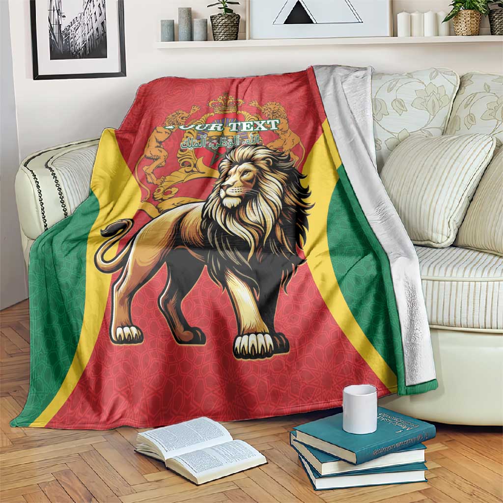 Personalised Afro Morocco Blanket Happy Proclamation Day - African Pattern LT15 main image 0