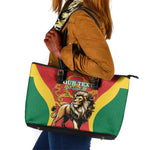 Personalised Morocco Leather Tote Bag Barbary Lion - Proclamation Day