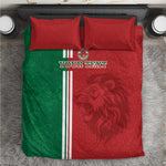 Custom Afro Morocco Football Bedding Set With Islamic Pattern