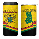 Personalised Afro Ghana 4 in 1 Can Cooler Tumbler 68th Anniversary Independence