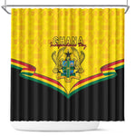 Afro Ghana Shower Curtain 68th Anniversary Independence