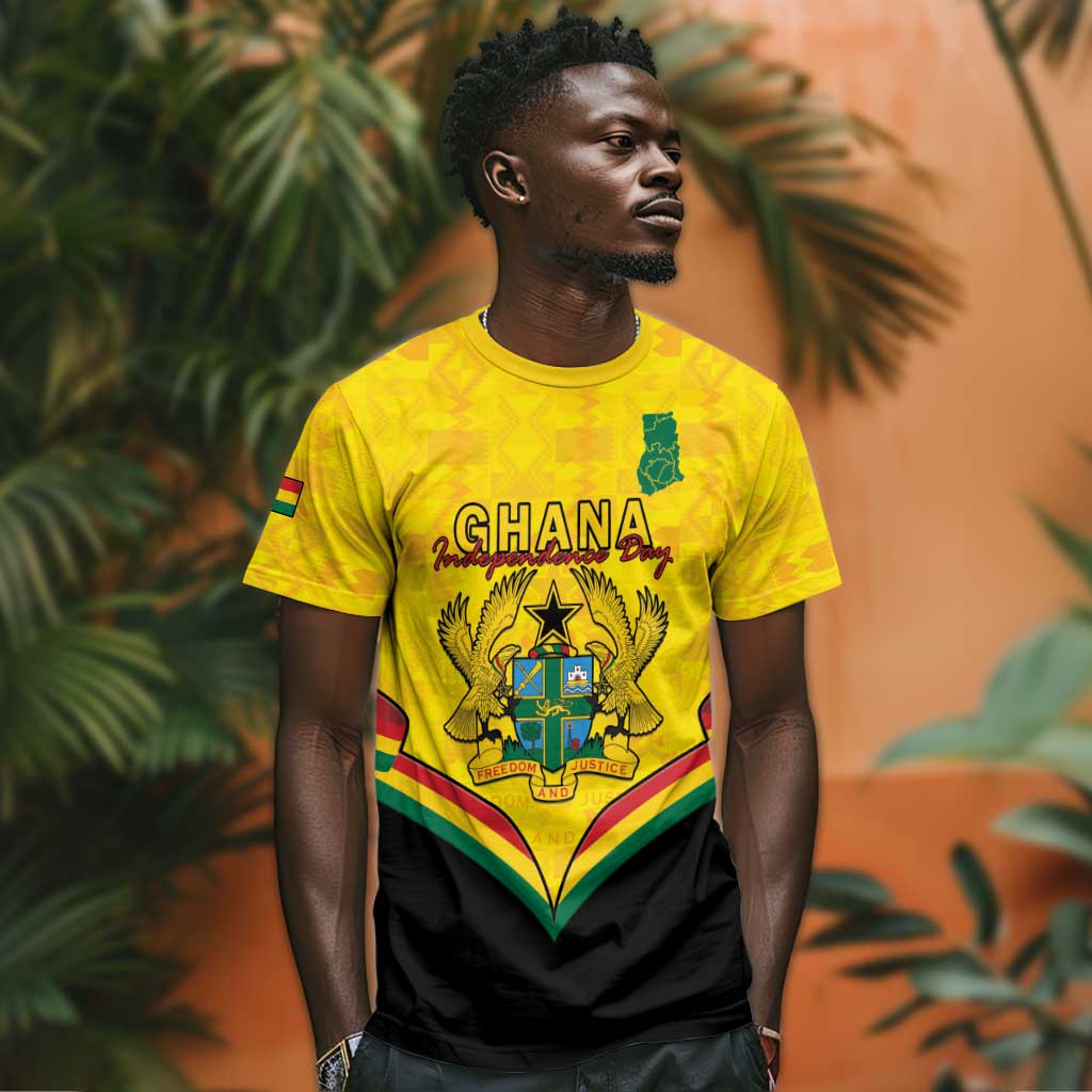 Personalised Afro Ghana T shirt 68th Anniversary Independence