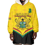 Personalised Afro Ghana Wearable Blanket Hoodie 68th Anniversary Independence