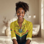 Personalised Afro Ghana Women Casual Shirt 68th Anniversary Independence LT15