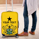 Custom Ghana Football Luggage Cover Mix Adinkra Pattern