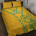 Custom Afro South Africa Soccer Quilt Bed Set Go Champions