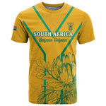 Custom Afro South Africa Soccer T shirt Go Champions