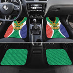 Personalised South Africa Car Mats Coat Of Arms Flag Style