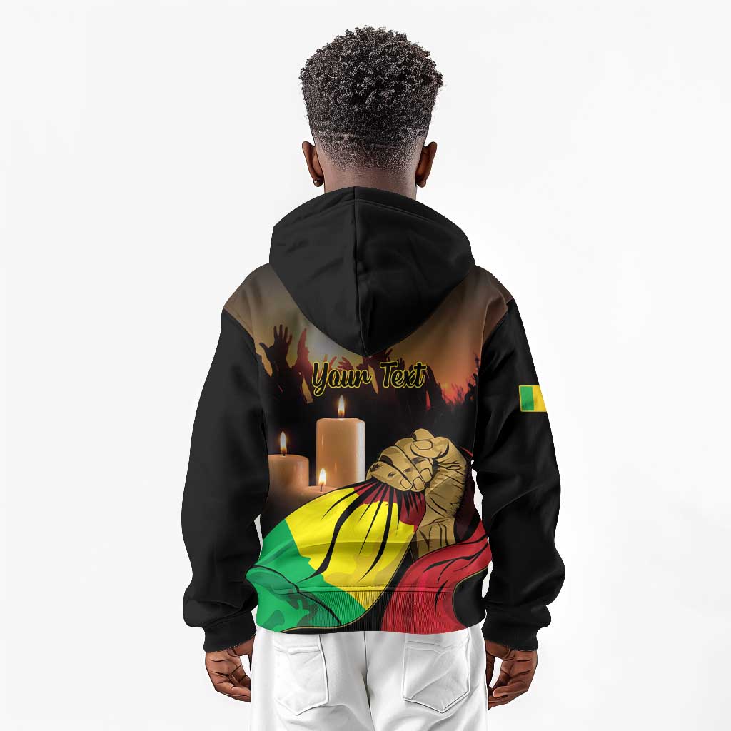 Personalised Proud Mali Martyrs Day In Memory Kid Hoodie