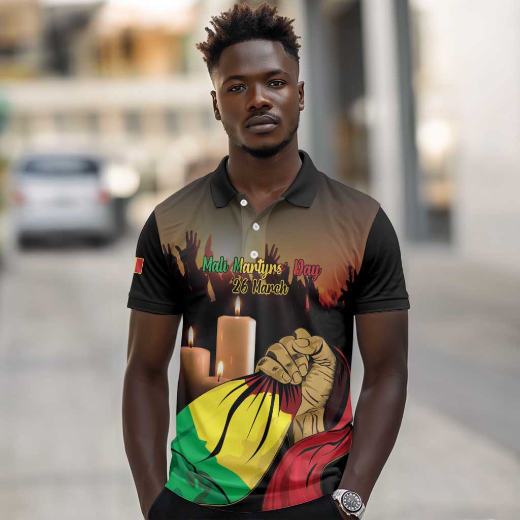 Personalised Proud Mali Martyrs Day In Memory Polo Shirt