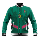 Custom Cameroun Football Baseball Jacket Allez les Lions