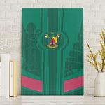 Custom Cameroun Football Canvas Wall Art Allez les Lions