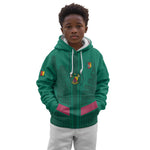 Custom Cameroun Football Kid Hoodie Allez les Lions