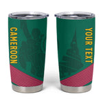 Custom Cameroun Football Tumbler Cup Allez les Lions