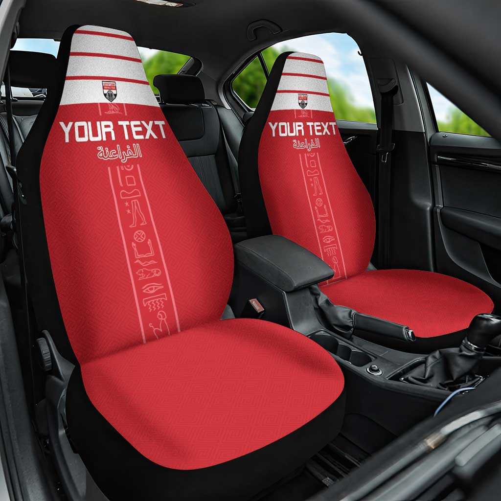 Egyptian Football Custom Car Seat Cover Yalla Masr - Red Ver