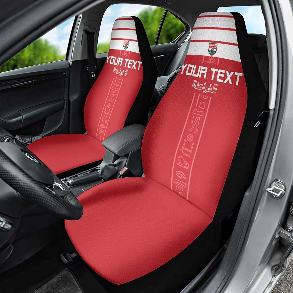 Egyptian Football Custom Car Seat Cover Yalla Masr - Red Ver