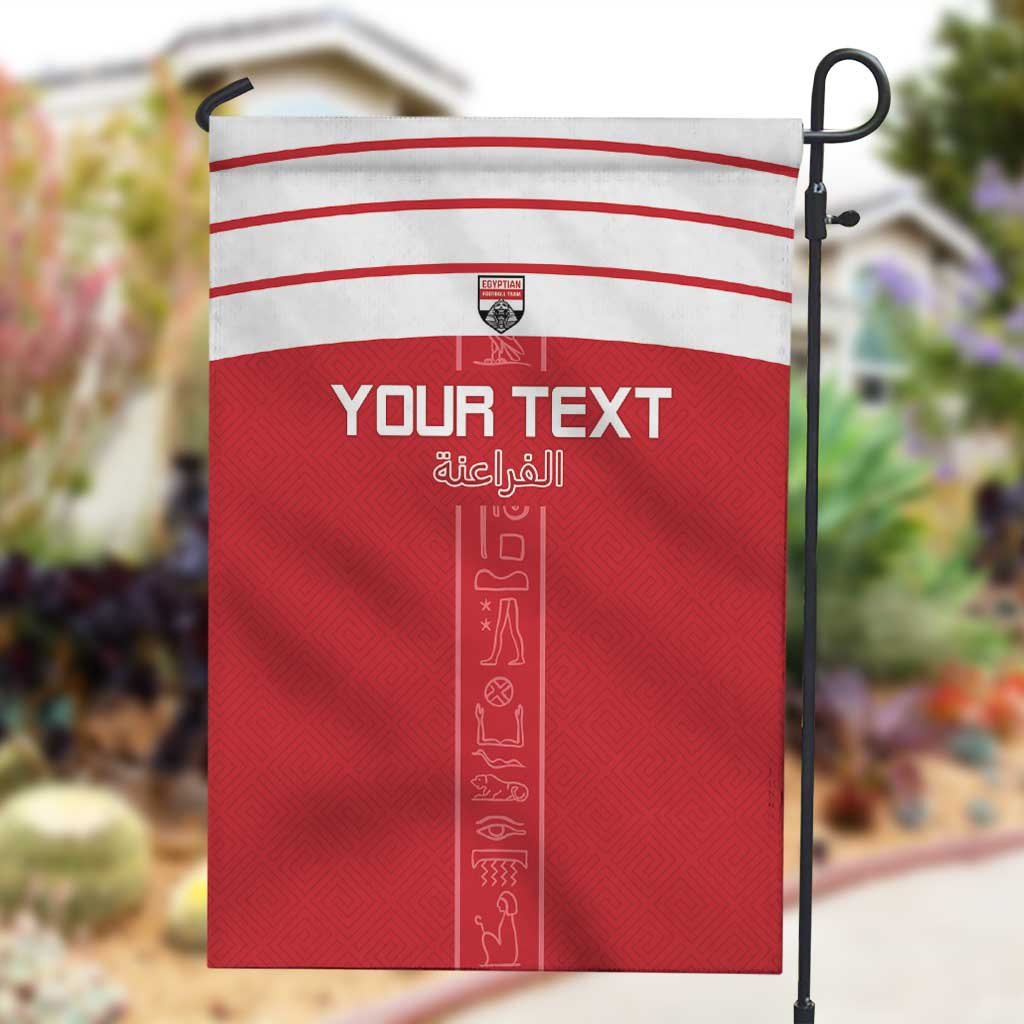 Egyptian Football Custom Garden Flag Yalla Masr - Red Ver