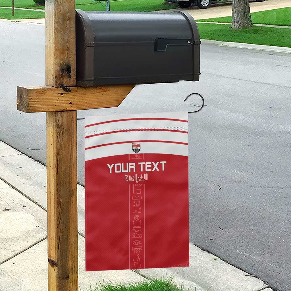 Egyptian Football Custom Garden Flag Yalla Masr - Red Ver