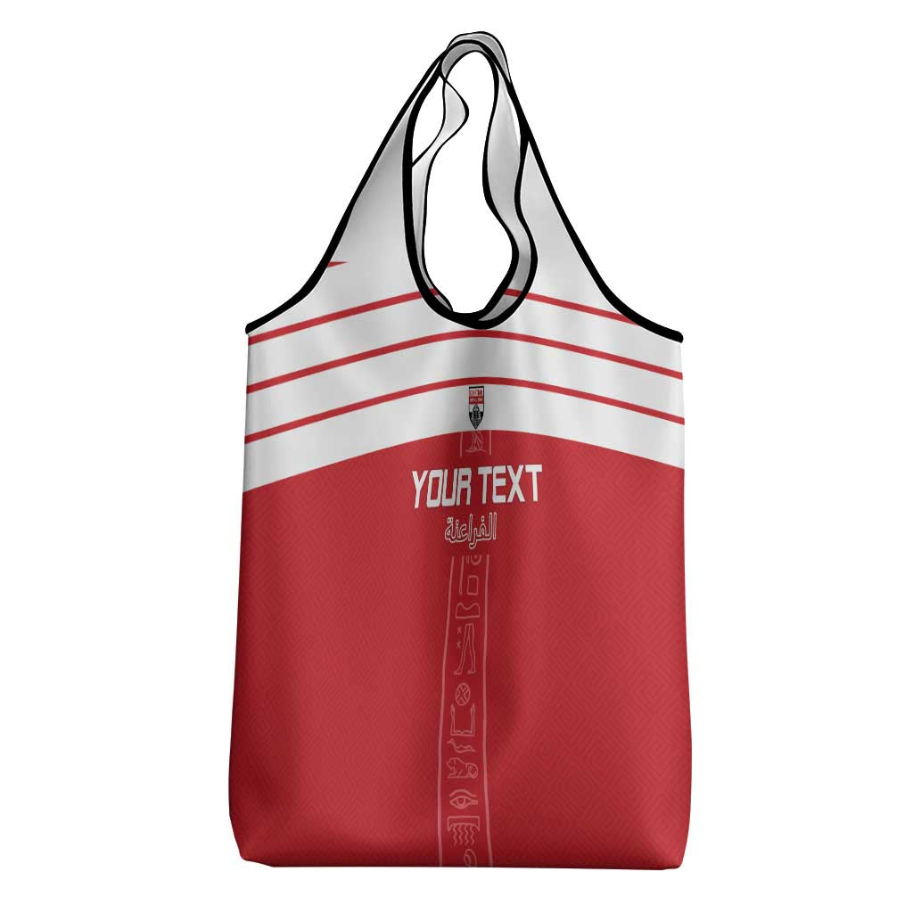 Egyptian Football Custom Grocery Bag Yalla Masr - Red Ver