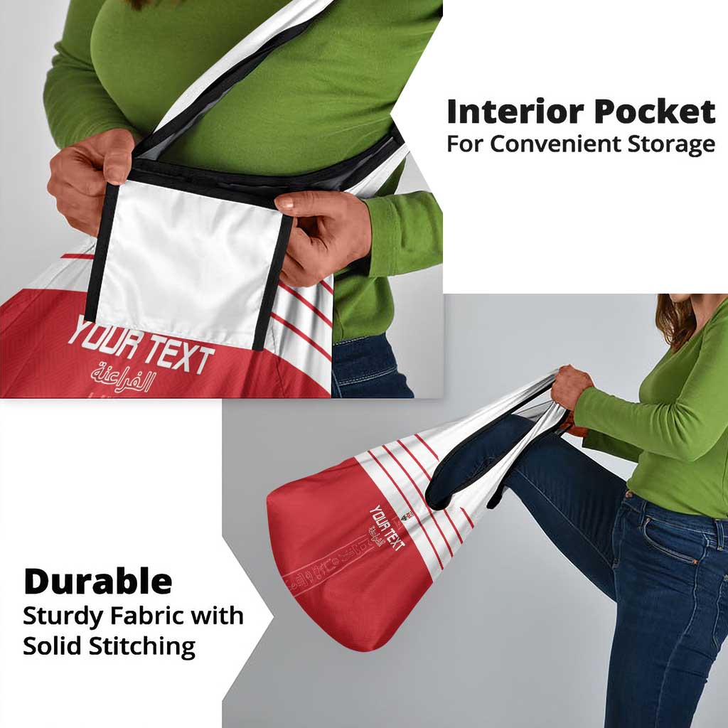 Egyptian Football Custom Grocery Bag Yalla Masr - Red Ver