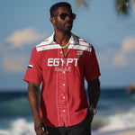 Egyptian Football Custom Hawaiian Shirt Yalla Masr - Red Ver