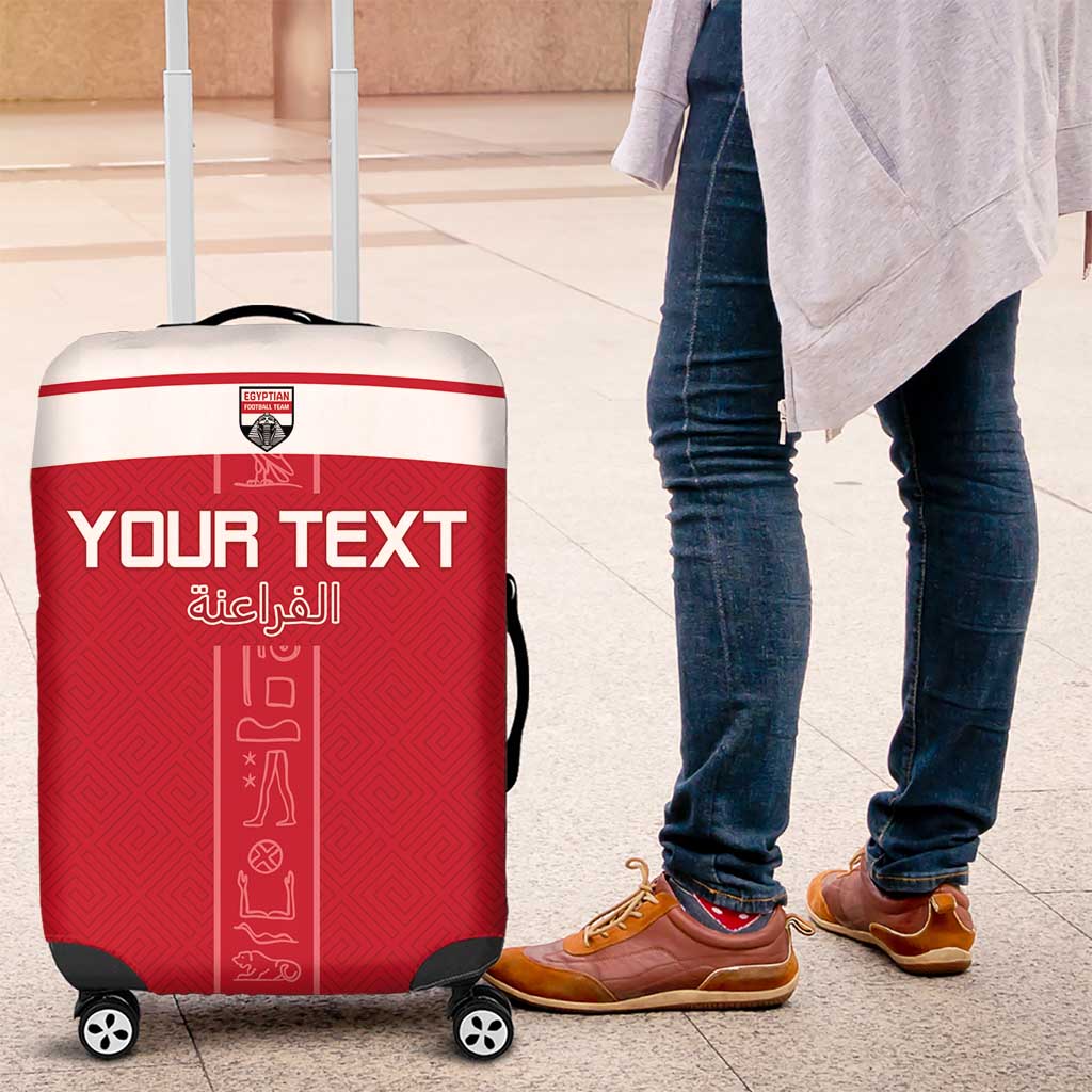 Egyptian Football Custom Luggage Cover Yalla Masr - Red Ver