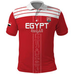 Egyptian Football Custom Polo Shirt Yalla Masr - Red Ver