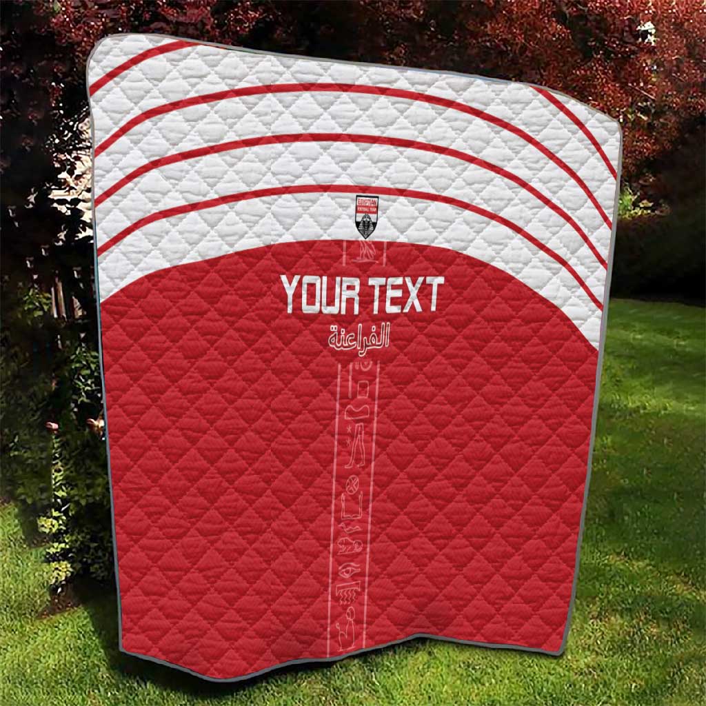 Egyptian Football Custom Quilt Yalla Masr - Red Ver