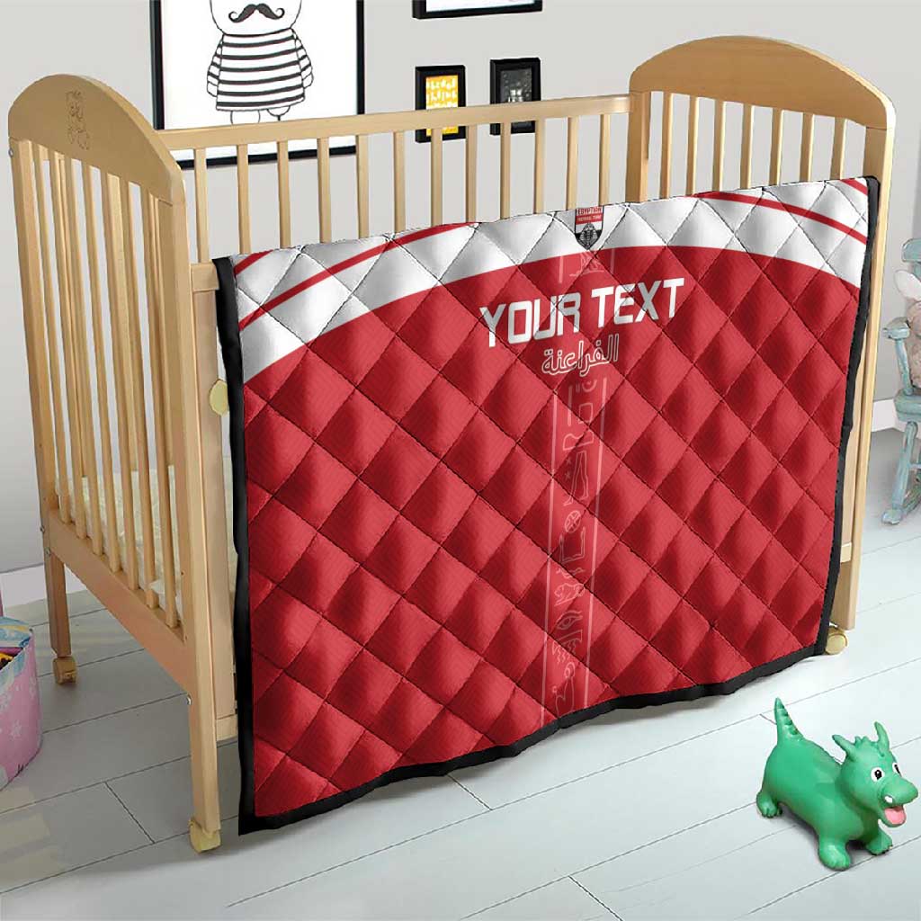Egyptian Football Custom Quilt Yalla Masr - Red Ver