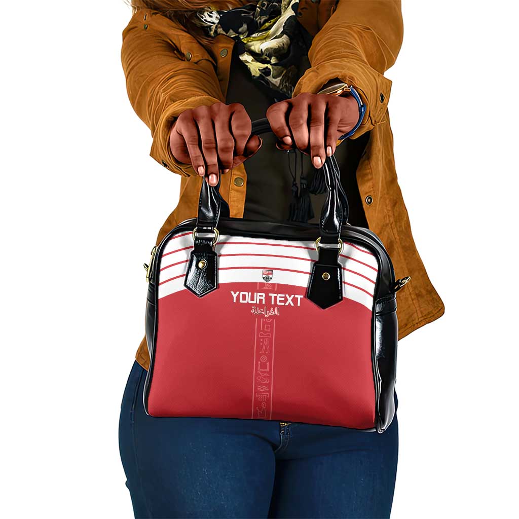 Egyptian Football Custom Shoulder Handbag Yalla Masr - Red Ver