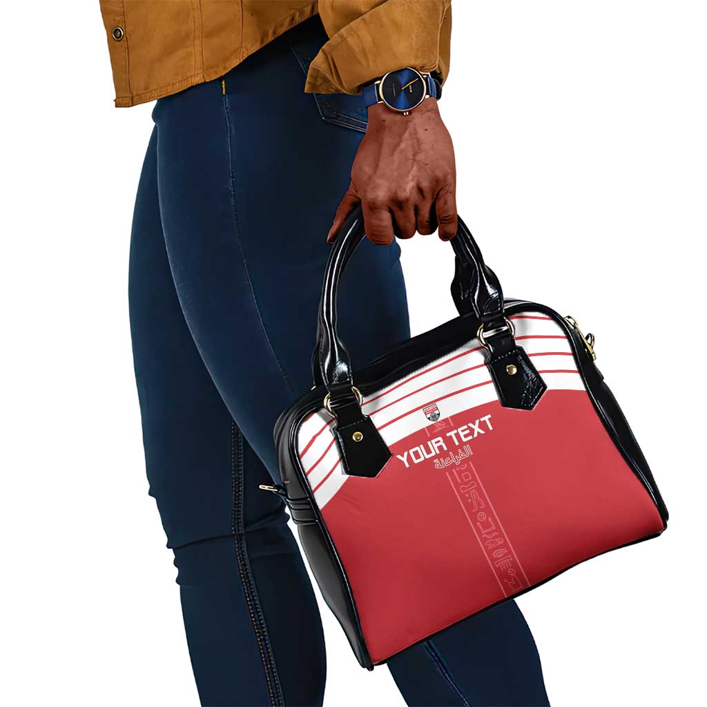 Egyptian Football Custom Shoulder Handbag Yalla Masr - Red Ver