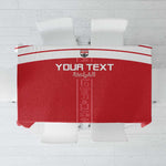 Egyptian Football Custom Tablecloth Yalla Masr - Red Ver