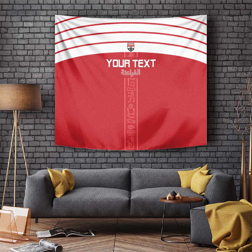 Egyptian Football Custom Tapestry Yalla Masr - Red Ver