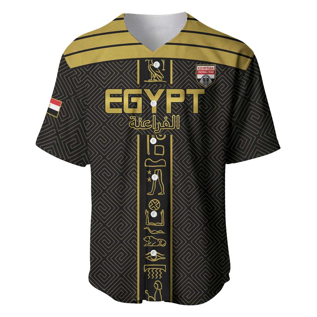Egyptian Football Custom Baseball Jersey Yalla Masr - Black Ver