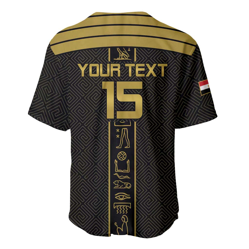 Egyptian Football Custom Baseball Jersey Yalla Masr - Black Ver