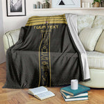 Egyptian Football Custom Blanket Yalla Masr - Black Ver